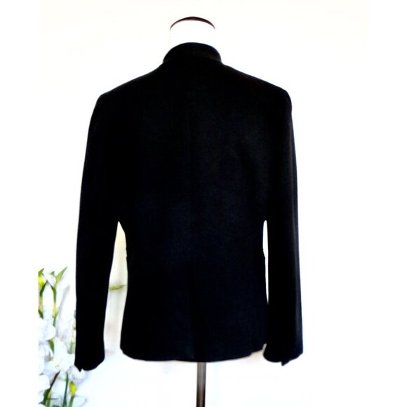 NEW! J.Crew Going-out Blazer Open Front Twill Black SZ 12 - Picture 14 of 16